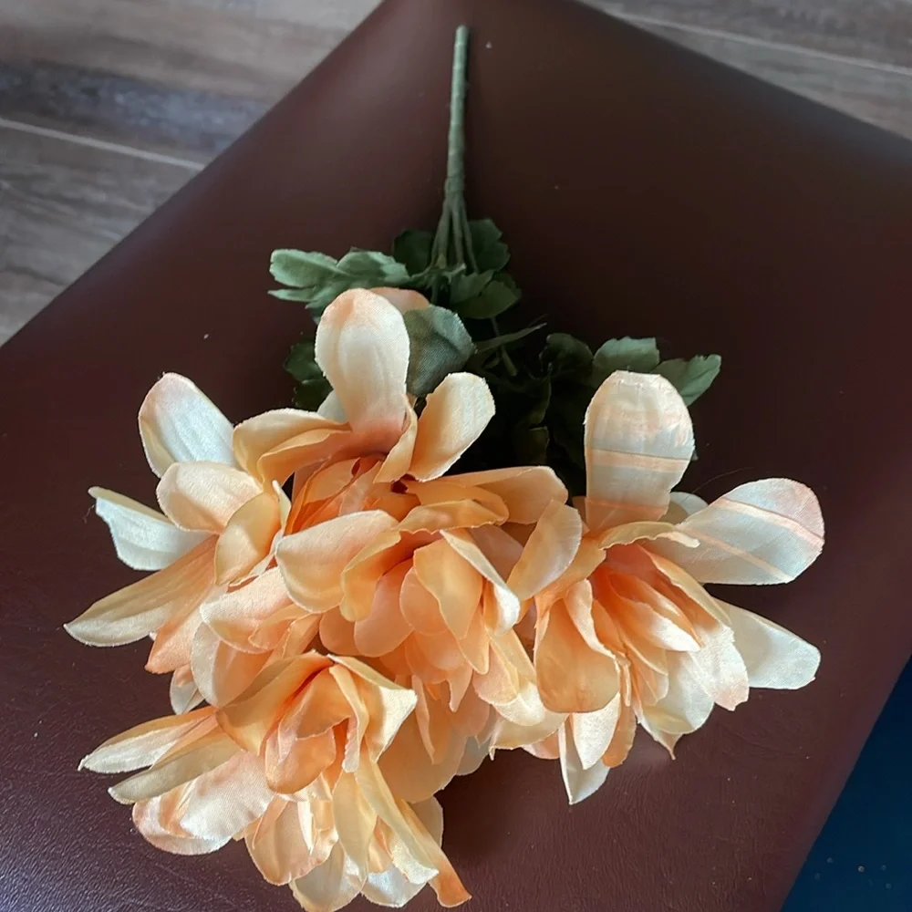 3 Orange Fall Floral Picks